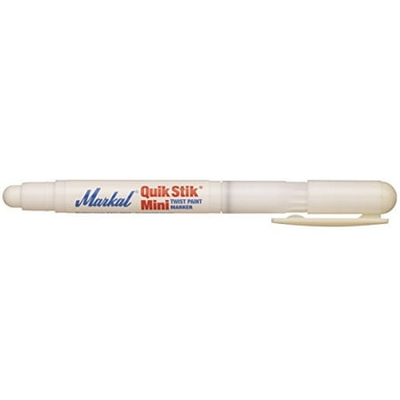 Markal 61126 Quik Stik Marqueur de Peinture Solide Tout Usage, Mini, Blanc (Lot de 12)
