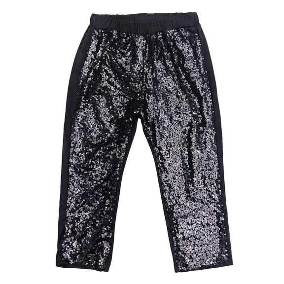 Wenchoice Black Sequins Legging Pants M(3-4Y)