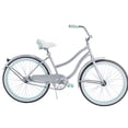 thumbnail image 3 of Huffy 24" Cranbrook Girls' Cruiser Bike with Perfect Fit Frame, Silver, 3 of 11