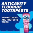thumbnail image 4 of ACT Kids Anticavity Fluoride Toothpaste 4.6 oz. Bubble Gum Blowout, 4 of 5