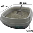 thumbnail image 4 of dognut - Arenero para Gato con Pala, Grande, Abierto, Base con Paredes-Sujeta Bolsas, Gris y Blanco, Incluye 24 Bolsas Protectoras, 4 of 8
