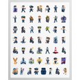 thumbnail image 3 of 35pcs-50pcs Cartoon Police Stickers Motorcycle Patrol Stickers Officer Characters for Laptops Suitcase Fridge, 3 of 8