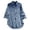 A-Dark Blue571, variant on Womens Loose Fit Button Down Shirt Plaid Pattern Roll Tab Sleeve Everyday Casual Blouse Blue