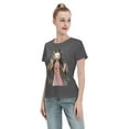 thumbnail image 4 of T-Shirt Basique à Manches Courtes pour Femmes Demon Slayer Blade Nidouzi, 4 of 6