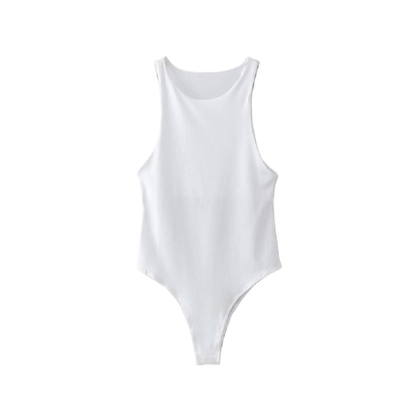 Qarigey Body versátil para mujer, sexy, ajustado al cuerpo, para cualquier ocasión, lencería sexy Prendas para la parte del cuerpo Blanco S