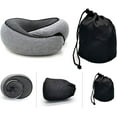 thumbnail image 2 of Travel Neck Pillow, Memory Foam Airplane Travel Pillow, 360 Degree Comfort and Breathability, Washable Modal Cover,Stowable U-Shaped Pillow, 2 of 5