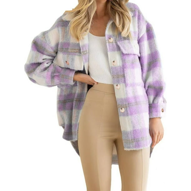 Fashnice femmes chemises manteau manches longues chemise vestes