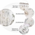 thumbnail image 3 of Beige Black Botanical Bathroom Shower Curtains with 12 Hooks Polyester Waterproof Shower Curtain for Stalls and Bathtubs Watercolor Floral Vintage Decorative Bathroom Privacy Curtain 36x78 Inches, 3 of 8