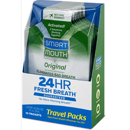 SmartMouth Fresh Mint 1 Travel Pack and 2 Dry Mouth Moisturizing Mints