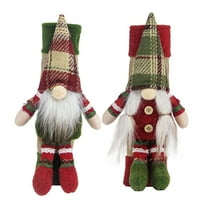 Bfogop Christmas Refrigerator Handle Covers Set of 2, Christmas Kitchen Decor 3D Gnome Couple Fridge Door Handle Cover Washable, Appliance Handle Covers for Christmas Decorations