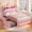 Pink 2 Drawers, variant on Torveric Twin Size Bed Frame with Headboard, Upholster Platform Bed Frames with LED Lights, Princess Crown Furniture Pink Bedroom Furniture