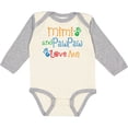 thumbnail image 3 of Inktastic Mimi and Pawpaw Love Me Boys or Girls Long Sleeve Baby Bodysuit, 3 of 5