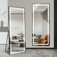 thumbnail image 4 of 64 inch x 21 inch full-length vertical mirror with LED light, illuminated floor mirror with bracket,, 4 of 9
