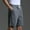 Dark Gray, variant on AXXD Men's Cargo Shorts Black Summer Casual Patchwork Sports Elastic Mid-waist Lace-up Shorts Clearance