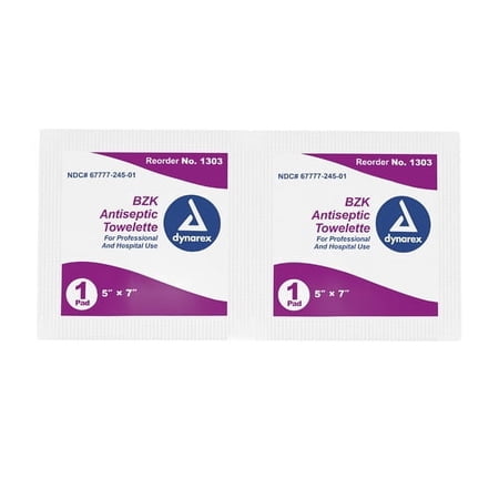 BZK Towelettes Bx/100 Non-Sterile