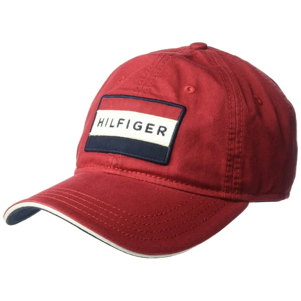 Gorro Tommy Hilfiger Cole Dad para hombre, talla única, color rojo