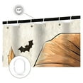 thumbnail image 3 of Gothic Halloween Shower Curtain with Hooks, Spooky Ghost & Jack-o'-Lantern Fabric Curtain for Bathroom, Waterproof Fall and Halloween Bathroom Decor, 3 of 9