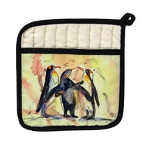 Betsy Drake Interiors Penguins Pot Holder