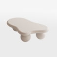 thumbnail image 6 of 40'' Cloud Shaped Coffee Table with 3 Ball Legs, Cream Style Accent Cocktail Table, Living Room Center End Table, 6 of 7