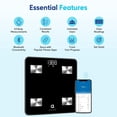 thumbnail image 2 of Báscula de baño Bluetooth de peso digital inteligente Arboleaf, 2 of 8