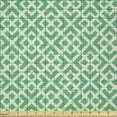 thumbnail image 2 of Ambesonne Mint Fabric by the Yard Microfiber, Shabby Abstract Squares, 3 Yards, Jade and Almond Green, 2 of 2
