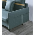 thumbnail image 6 of Resenkos 3-Seat Sofa Couch, Tufted Love Seat with 2 Pillows, Blue, 6 of 7