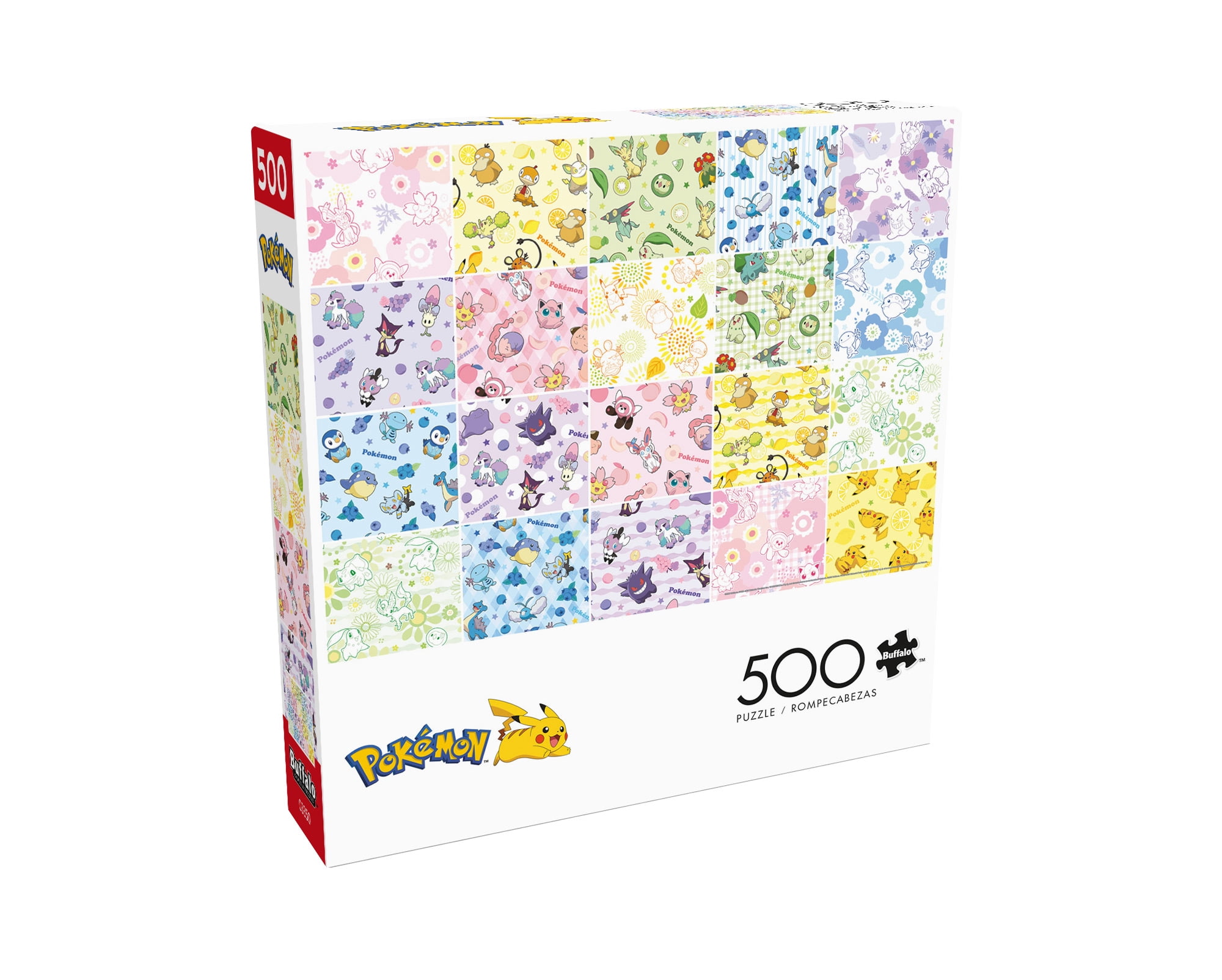 Buffalo Games Pokemon Patterns 500-Piece 21.25 x 15-inch Interlocking Jigsaw Puzzle for Adults Ages 14+