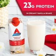 Atkins Meal Size Protein-Rich Shake, Vanilla Cream, Keto Friendly, 4 Count