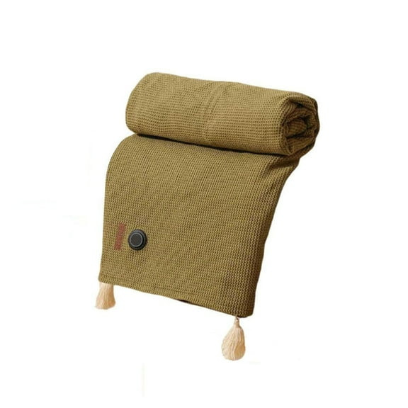 JIhuahe Portable USB Heated Blanket Shawl with Electric Heating, Lap Blanket Throw with 3 Heat Settings, Wearable Heated Wraps for Home Outdoor Camping and Office Use,Army Green