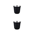 thumbnail image 3 of Naiovety Tazas de café de acero inoxidable, contenedor de botella para lavavajillas de doble pared, taza de aislamiento de té de pequeña Negro 2Conjunto, 3 of 6