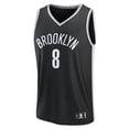 thumbnail image 2 of Men's Fanatics Egor Demin Black Brooklyn Nets 2025 NBA Draft First Round Pick Fast Break Replica Jersey - Icon Edition, 2 of 3