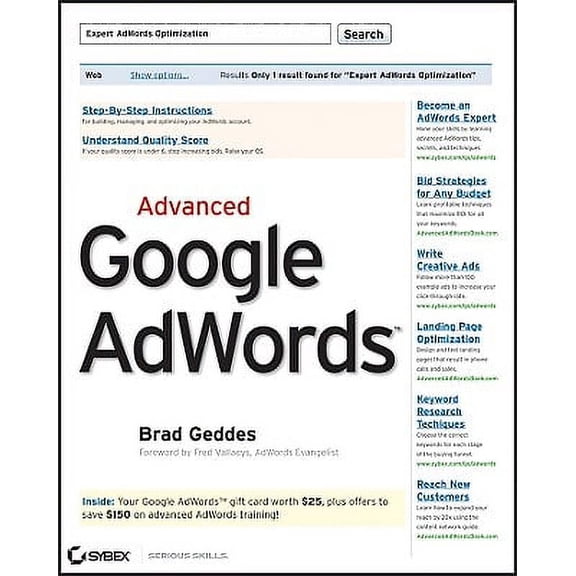 Advanced Google Adwords 9780470500231