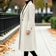 thumbnail image 5 of cocolona Womens Long Coat for Women Fall Winter Long Sleeve Lapel Trench Coat Oversized Elegant Trendy Jacket, 5 of 7