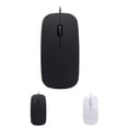 thumbnail image 3 of VONKY Wired Ultra-thin Mini Mouse Desktop Computer Laptop Matte Black White Cute Ergonomic Gaming Mouse, 3 of 9