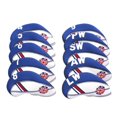 thumbnail image 1 of Paquete de 10 fundas de cabeza para Club de Golf, cubiertas para todos los palos de hierro, negro, azul, naranja y verde, 1 of 5