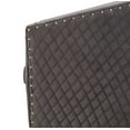 thumbnail image 6 of SAFAVIEH Couture Clara Contemporary Velvet Quilted Swivel Tub Chair, Slate Grey, 6 of 7