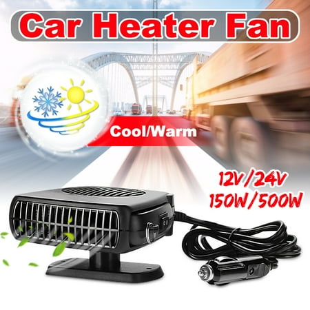 Auto Heating Cable - 12V 24V 500W Auto Car Heater Car Vehicle Portable Ceramic Heater Heating Cooling Fan Defroster Demister