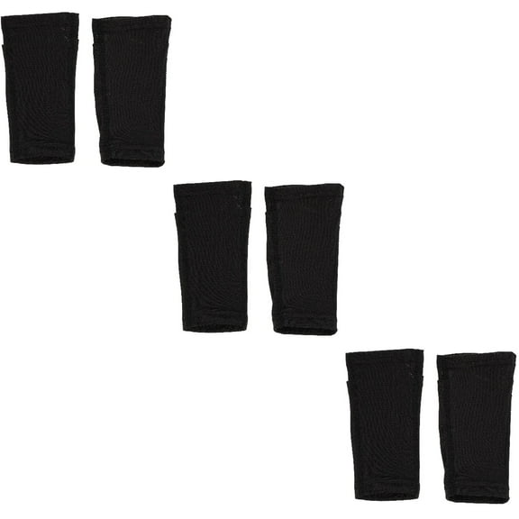 STRANDCHIC Calf Protectors Black Breathable Shin Pads Cover for Sports 3Pairs