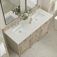 thumbnail image 3 of James Martin Vanities 60" Double Vanity, Light Natural Oak w/ 3 CM Lime Delight Quartz Top, 3 of 7