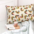thumbnail image 4 of Pofeuu Boho Chicken Print Polyester Microfiber Plush Pillowcases, Super Soft and Cozy Pillow Case Covers with Envelop Closure（Pillow core not included）-20"x30", 4 of 6