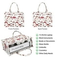thumbnail image 2 of Large Capacity Tote Bag,Red Mushroom Plant White Pattern Handbag Fashion Luxury Tote Bag,15.7"x13"x 5.1" Inches,Laptop Compatible, 2 of 6