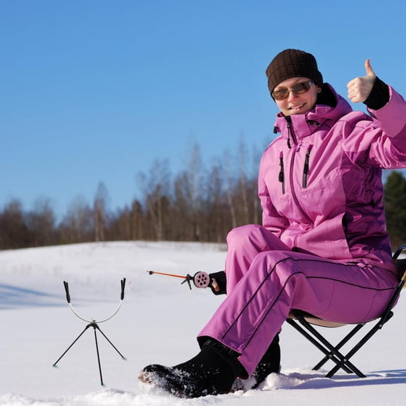 Phenofice Metal Fishing Pole Rack Stand, 1Pc Detachable Holder for Organized Fishing Gear Storage, Assorted Colors Available