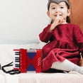 thumbnail image 2 of Weiweiguan 1pc Plastic Accordion Kids Introductory Children Musical Toy Musical Instrument (Red), 2 of 7