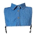thumbnail image 2 of Denim False Collar – The Layering Essential for Women, Denim False Collar for Women, Detachable Dickey Collars (Royal Blue), 2 of 3