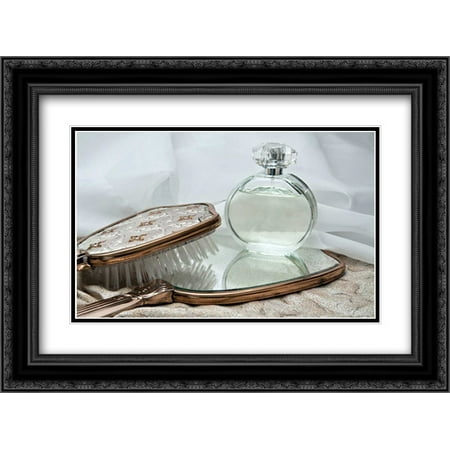 206 Matt - Perfume Bottle I 2x Matted 24x18 Black Ornate Framed Art Print by McNemar, C. Thomas
