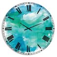 thumbnail image 1 of Designart Horloge Murale 'Sea Glass' Style Ferme, 1 of 2
