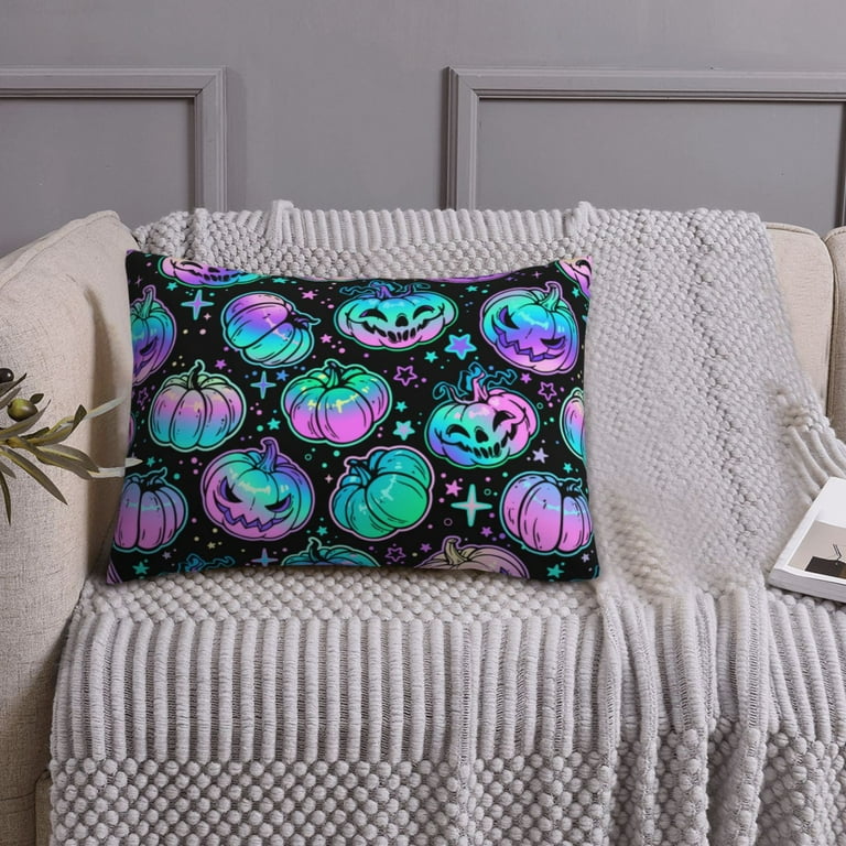 Halloween Pillow Cases halloween pumpkin colorful pink Pillow Cases Standard Size Breathable Pillow Covers Pillow Case 20x26 Super Soft Pillowcases with Envelope Closure Walmart