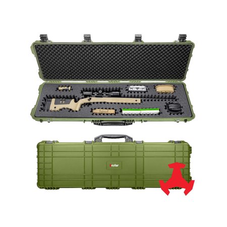 Eylar 53in Hard Rifle Case Equipped w/Ragar XP Crosslinked Foam Insert Green