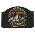 Hazen North Dakota Souvenir The Great Outdoors 9x6Inch Wood Sign with