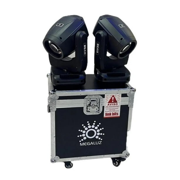 Cabezas Móviles MEGALUZ LUXIN 100 De 100w, 2 piezas más Case Rígido